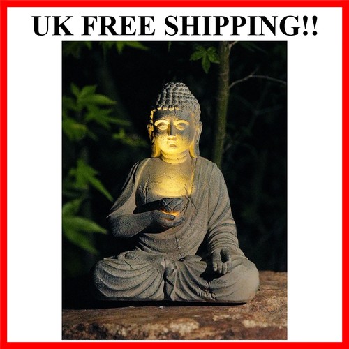 Resin solar buddha statue - solar,