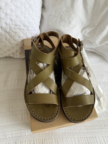 Fracap olive green leather - green,