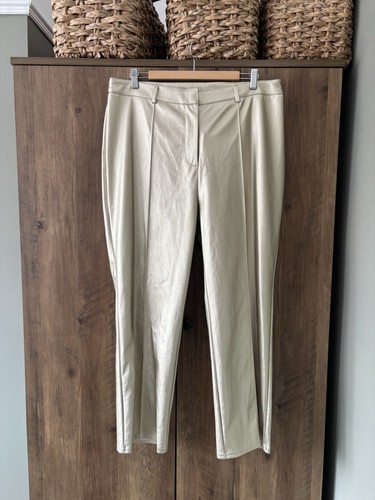 Size faux leather trousers - faux,