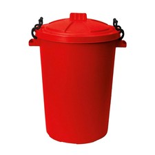 Red 50L Heavy Duty Plastic Bin