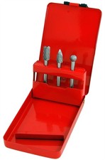 3pc Tungsten Carbide Rotary Burr Milling Cutter Set 6mm Shank Drill Die Grinder