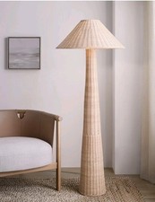 JOHN LEWIS RATTAN FLOOR LAMP