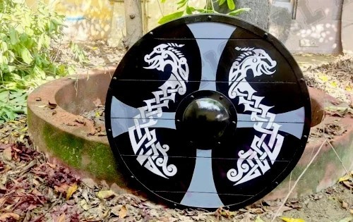 Medieval wooden round - medieval, shield