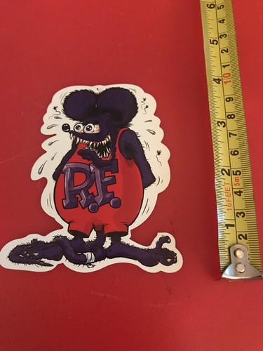 Red black rat fink - red,