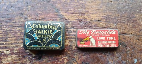 1920s original gramaphone tins - original,