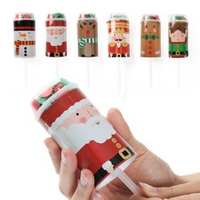 CHRISTMAS CONFETTI POPPER 6 PACK CANNON CHILDREN KIDS XMAS PARTY SANTA