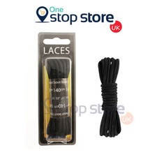 Shoestring For Dr. Martens Round Thick Cord Boot Lace Shoelaces 4mm Black 140 cm