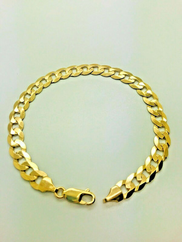 9ct yellow solid gold curb - yellow,