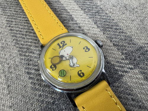 1970s timex snoopy tennis - timex,
