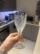 Galway Crystal Renmore’ Goblet 6 Wine Glass Set New In Box