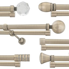 Antique Brass Double Curtain