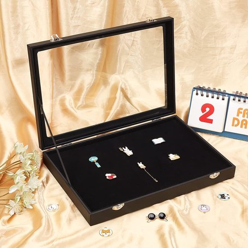 Black velvet display - black,