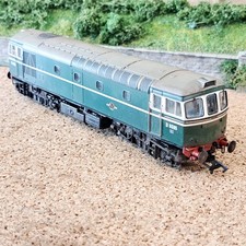 HELJAN OO GAUGE 3318 CLASS 33/0 D6585 BR EARLY GREEN LIVERY WEATHERED  FREE POST