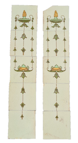 Set ten tubelined fireplace - ten,