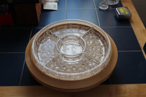 Lazy susan revolving glass