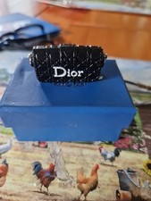Air Dior Black Handbag Keyring