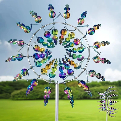 Outdoor metal windmill - outdoor,