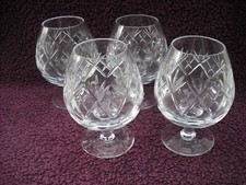 Four Royal Doulton Crystal