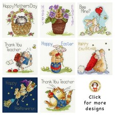 The Margaret Sherry Collection ~ Greeting Card Cross Stitch Kits ~ Bothy Threads
