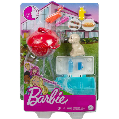 Barbie mini playset - barbie, pet