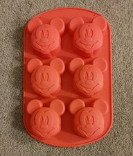 Silicone Petite Cake Mold Mickey Mouse. Gelatin Mold. Chocolate Mold. Pre-owned.