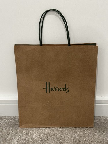 Harrods store brown paper bag - paper,