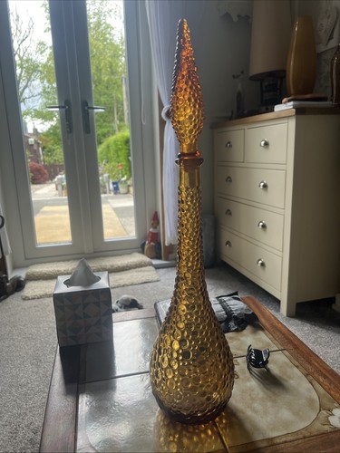 Amber glass empoli genie - glass,