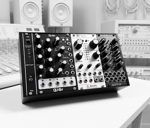 42hp black printed - printed, eurorack