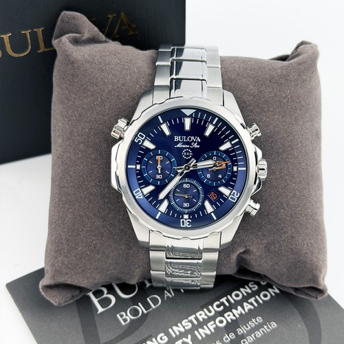 Bulova marine star blue dial - bulova,