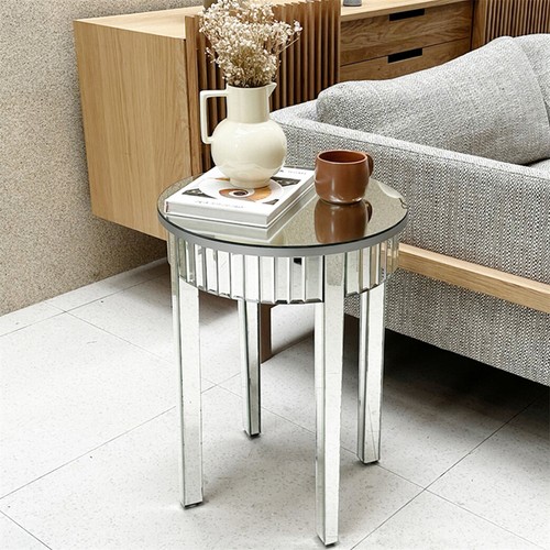 Luxury mirrored round end - luxury,