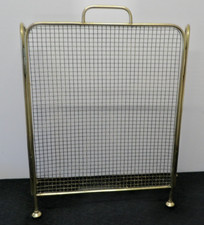 ANTIQUE FOLDING  BRASS FIRE GUARD