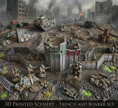 Trench and bunker set - trench,