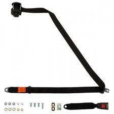 Rear Automatic Seat Belt For Vauxhall Magnum Saloon 1970-1979 Black