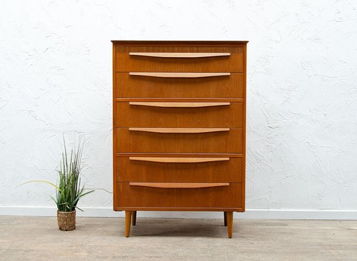 Mid century large teak chest - teak,