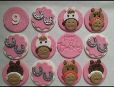 horse riding edible fondant