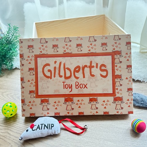 Personalised wooden cat toy - cat,