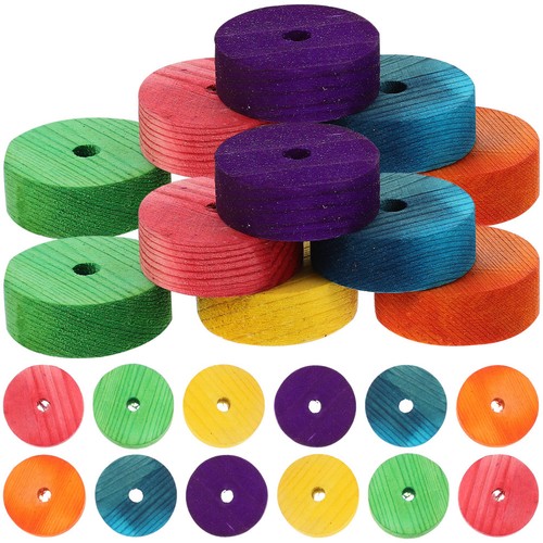 24pcs durable wooden wheels - durable,