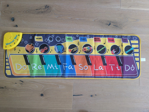 Musical piano keyboard playmat - musical,