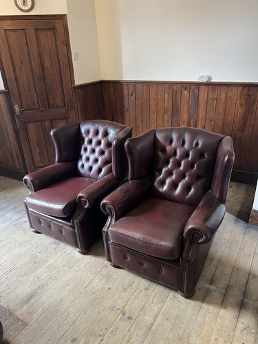 Pair vintage leather - of,