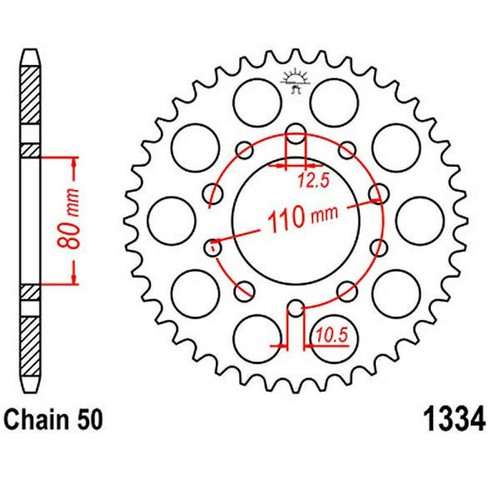 Crown teeth 530 silver - 47,