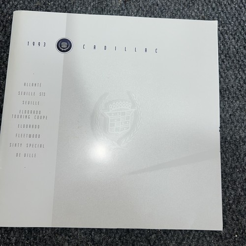 1993 cadillac product line - 1993,