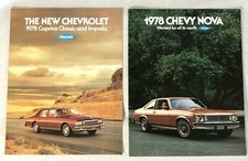 1978 Lot of 2 Chevy Car Sales