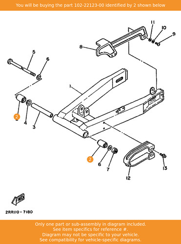Yamaha bush 102 - bush, 102-22123-00