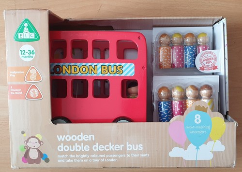 Elc wooden double decker bus - elc,