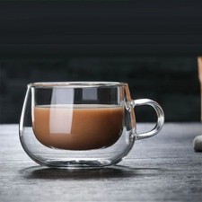 Double Wall Glass Coffee Mug -