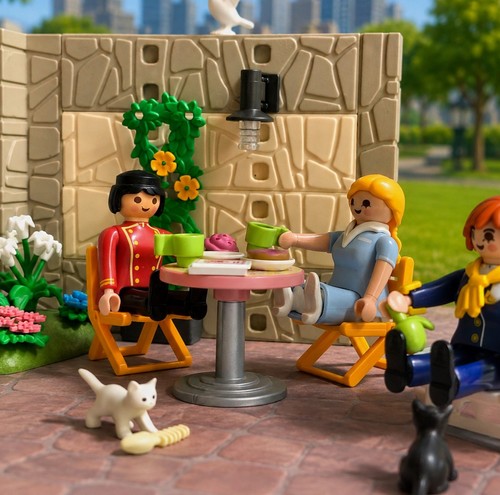 Playmobil cafe park break - cafe,