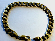 9CT GOLD CURB LINK BRACELET
