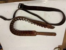 2 OLD CARTRIDGE BELTS, 12G AND