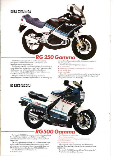Suzuki rg500 gamma - gamma, rg250wd