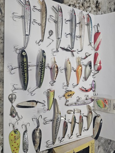Vintage lures and spinners - and, lot